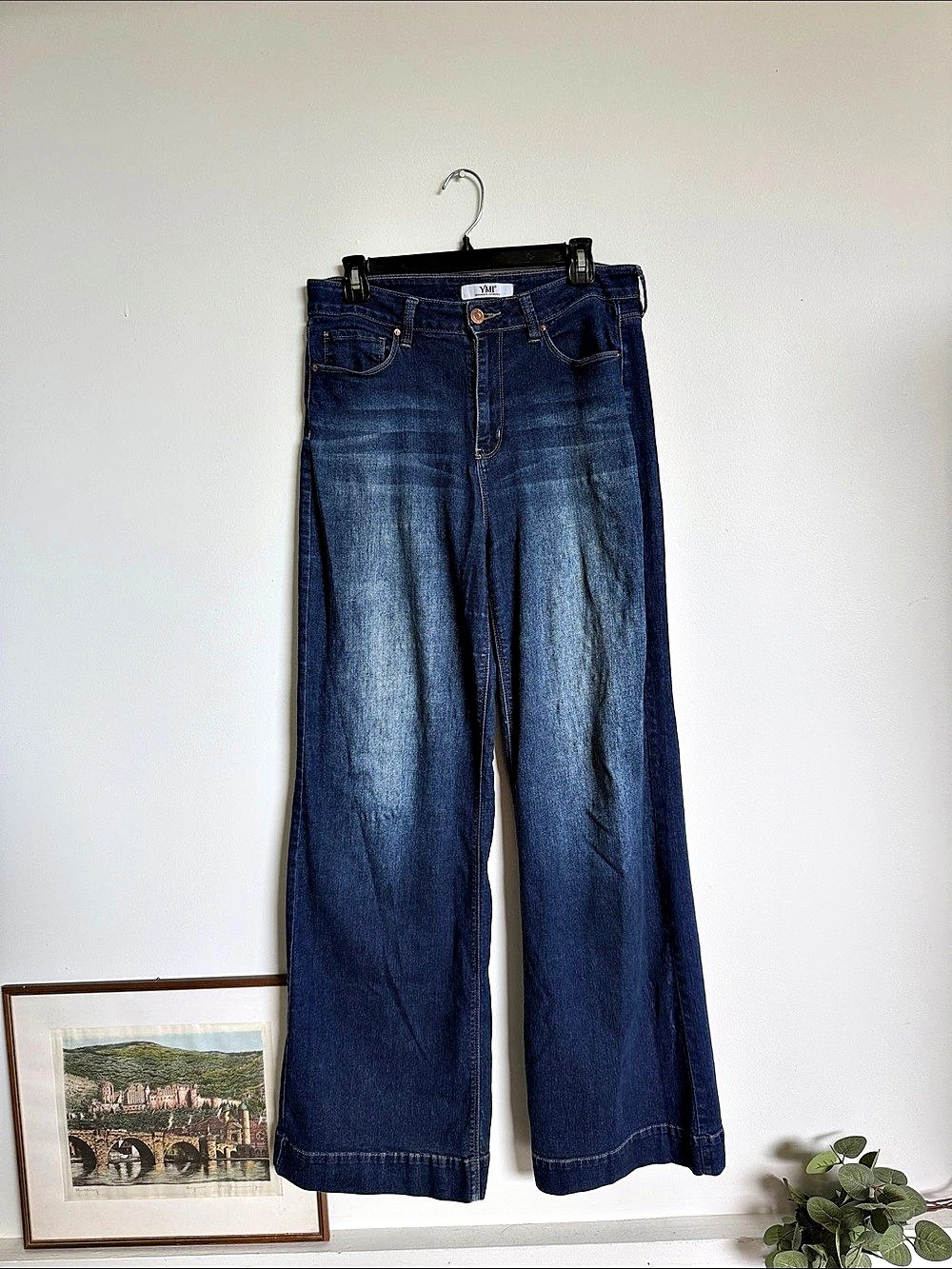 YMI Wide Leg Jeans in Blue